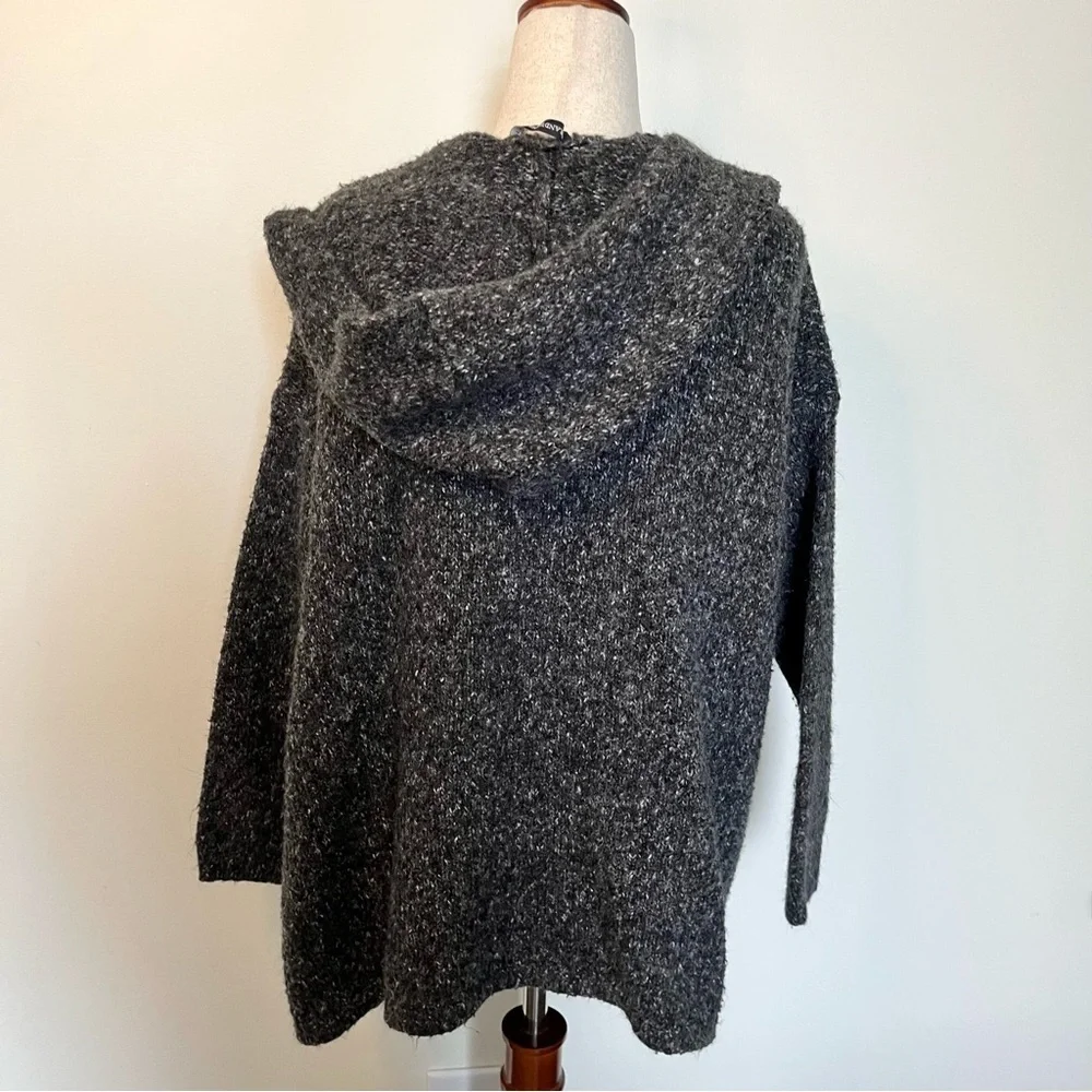 Brandy Melville vintage Oversized Wool Hooded Cardigan